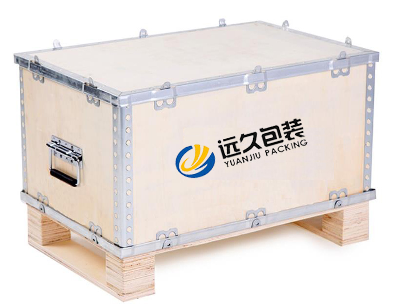 免熏蒸鋼帶木箱 鋼帶木箱